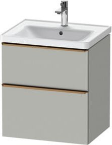 Duravit Waschtischunterschrank D-Neo grau matt, B/T/H: 58,4 x 45,2 x 62,5 cm - Bild 1