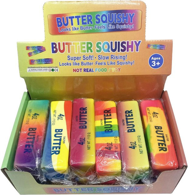 Jumbo Langsam Aufgehendes Regenbogen Butter Squishy Spielzeug, 12er Set - Bild 1