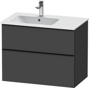 Duravit Waschtischunterschrank D-Neo in Schwarz und Grau, B/T: 81 x 46,2 cm - Bild 1