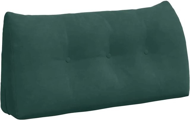 vidaXL Rückenkissen aus Samt in Dunkelgrün, B/T/H: 100 x 24 x 50 cm - Bild 1