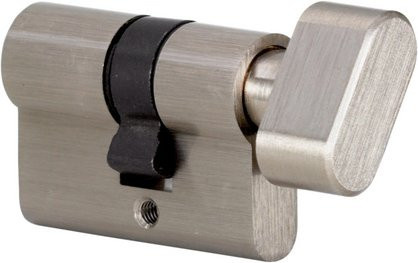 NOVADOORS Profilzylindereinsatz Schlossseite 26/18 in Silber, B/H: 26 x 31,7 mm - Bild 1