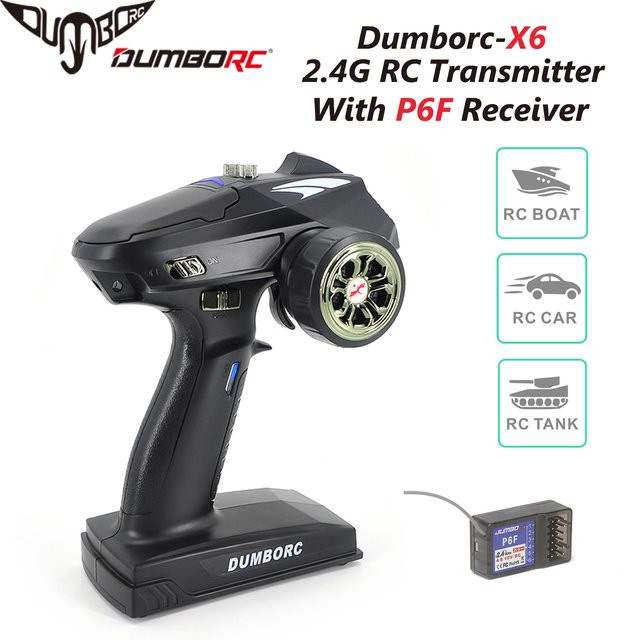 DumboRC X6 2,4G 6CH Sender Fernbedienung, Zubehör - Bild 1