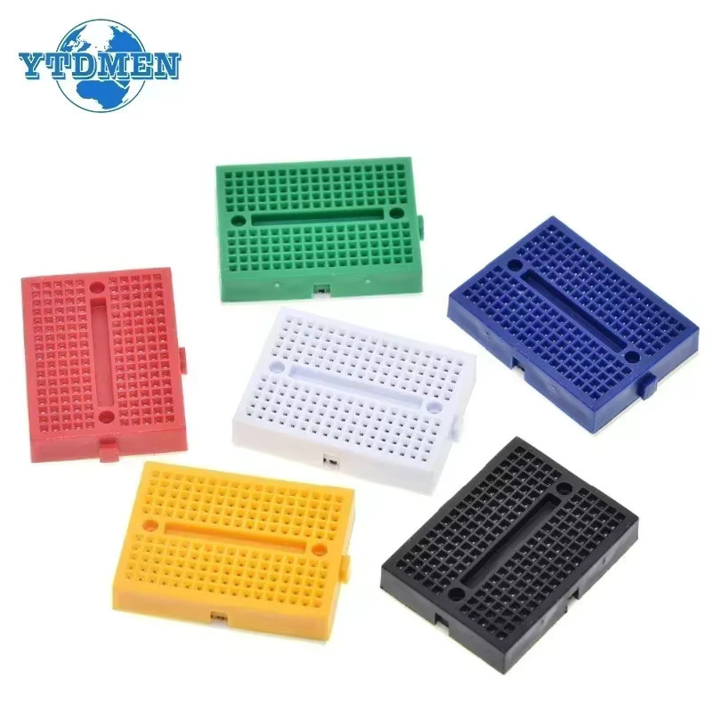 YTDMEN Mini Breadboard Solderless PCB Test Board DIY Kit, Multicolor, 6 oder 7 Stück - Bild 2