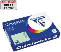 Clairefontaine Trophée Color Kopierpapier DIN A3, 80 g/m², 500 Blatt, Mehrfarbig, Matt - Bild 1