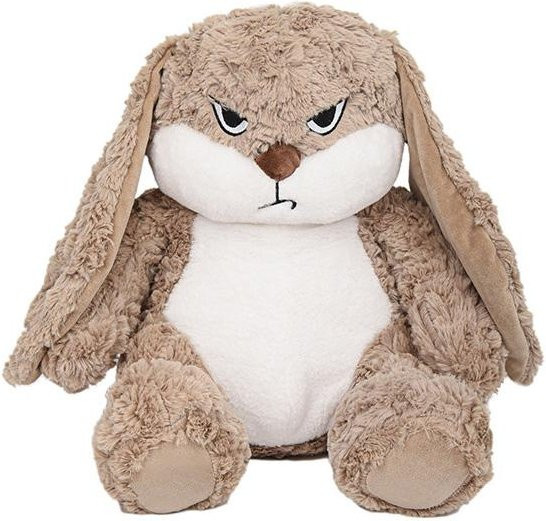 Wütendes Kaninchen, Plüschtier, beige, 55cm - Bild 1