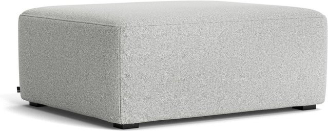 HAY Mags Ottomane 02 Small in Grau mit Leder und lackiertem Kiefernholz - Bild 1