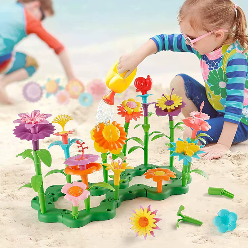 WUCHILD Ozean Korallen Bausteine, Blumen Garten Bouquet, DIY Spielzeug - Bild 2