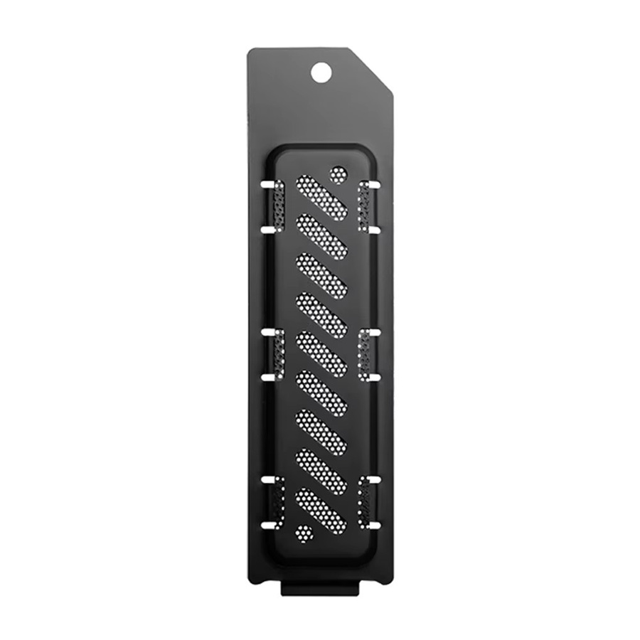 Shunmaii SSD-Kühlkörper aus Aluminiumlegierung mit Staubschutzabdeckung für PS5 Slim M.2 NVMe SSD-Erweiterungssteckplatz in Schwarz und Grün - Bild 2