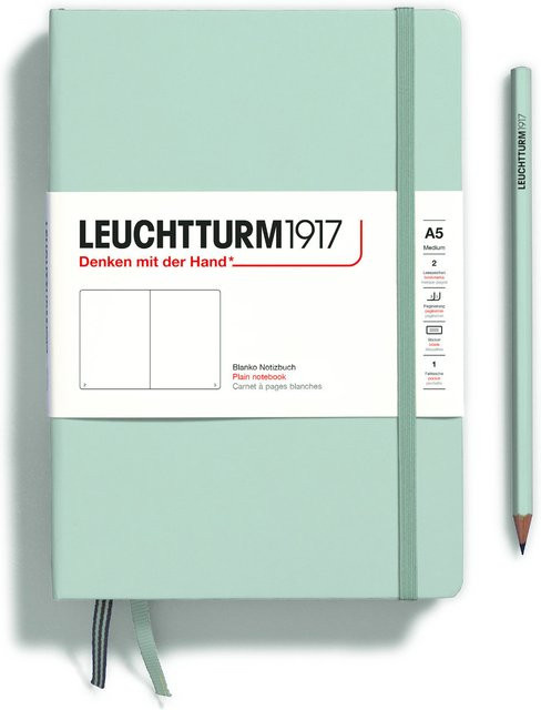 LEUCHTTURM1917 Notizbuch Medium blanko Hardcover A5 Mint Green - Bild 1
