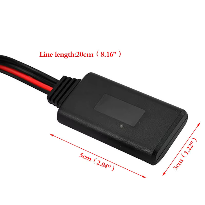 Bluetooth AUX Audio Adapter Kabel für Alpine und JVC in Schwarz mit 3,5 mm Klinke - Bild 4
