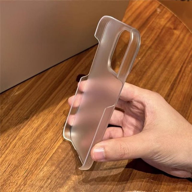 Mattes transparentes rahmenloses Gehäuse für iPhone 13 14 15 16 Pro Max Plus mit Wärmeableitung und Stoßschutz aus ultradünnem PC von Yiran bag - Bild 1