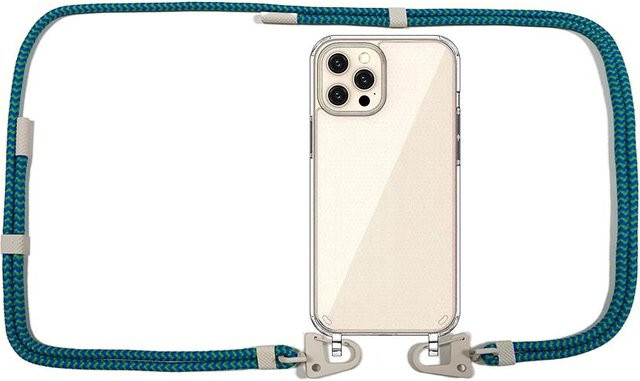 XOUXOU iPhone Hülle mit Lanyard Kordel und weichem Schutz in Multicolour - Bild 1