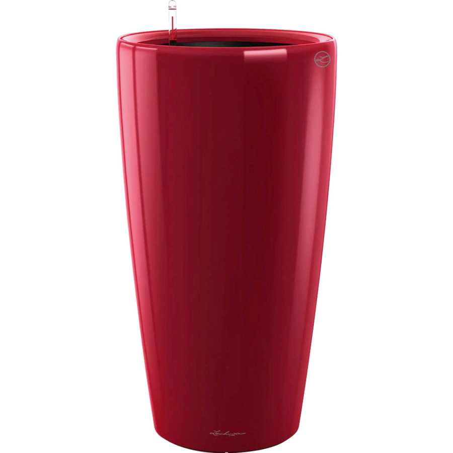 Lechuza Pflanzgefäß Rondo Premium in Scarlet Rot Hochglanz, Durchmesser: 40 cm, Höhe: 75 cm - Bild 2