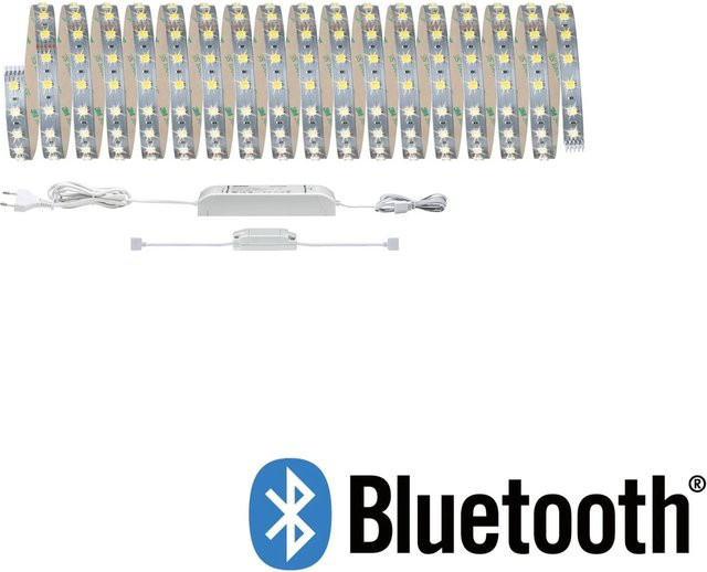 Paulmann MaxLED Smart Home LED-Streifen Set in Silber und Weiß mit Bluetooth, dimmbar und Tunable White, 10m, 47W - Bild 1