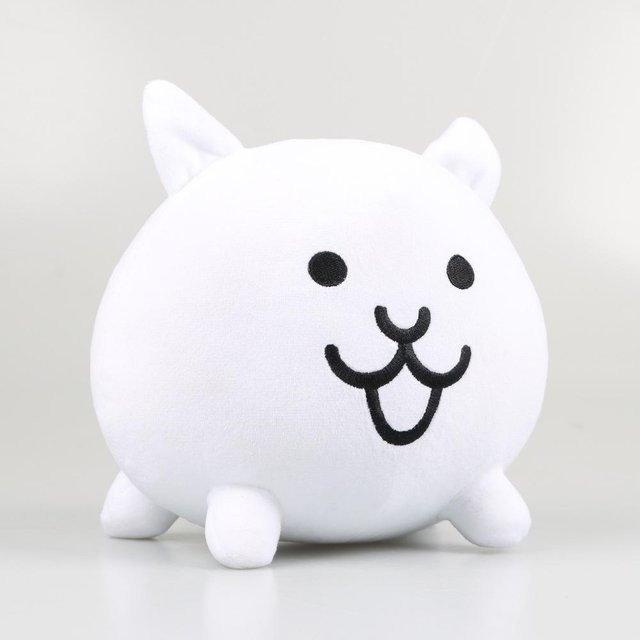 LY Toys The Battle Cats Plüschtier, Weiß, 20cm - Bild 1