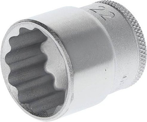 Gedore Steckschlüsseleinsatz 12-kant 3/8 Zoll 22mm Länge 32mm Silber - Bild 1
