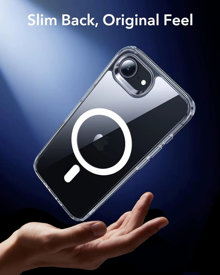 Magnetische transparente Handyhülle für Apple iPhone 17e und iPhone 16e mit Anti-Vergilbungs- und Stoßschutz - Bild 6