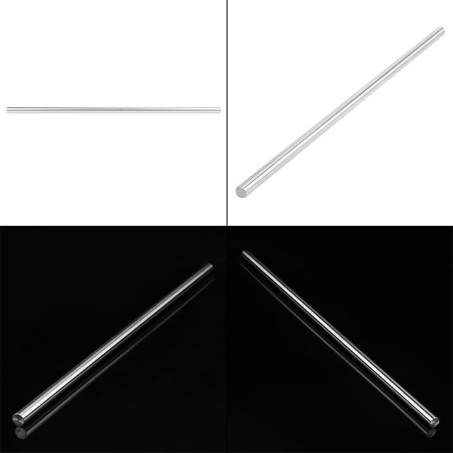 Neoglint Lineare Stahlstange aus verchromtem Carbonstahl, Farbe: Silber, Durchmesser: 15 mm, Länge: 500 mm - Bild 1