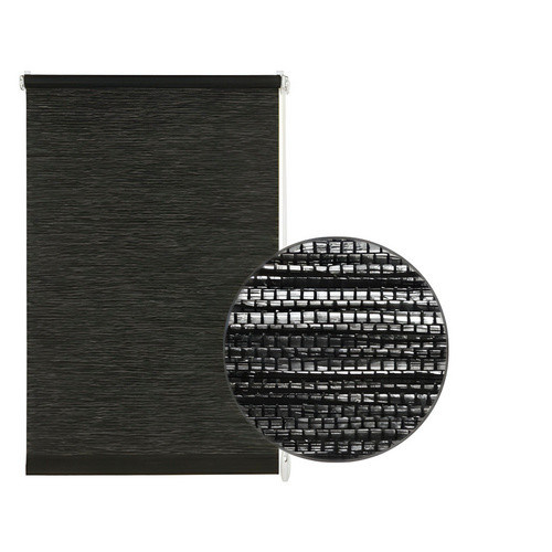 Gardinia EasyFix Rollo Natur, schwarz/weiß/bunt, B/B/H: 100 x 100 x 150 cm - Bild 3