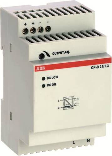 ABB CP-D 24/1.3 Hutschienen-Netzteil DIN-Rail 24 V/DC 1.3A in Weiß - Bild 1
