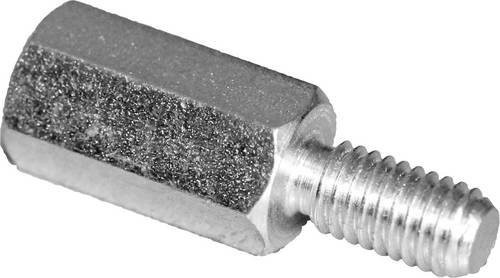 PB Fastener Abstandsbolzen S45530X40 aus verzinktem Stahl, Farbe: Silber, 10 Stück - Bild 1