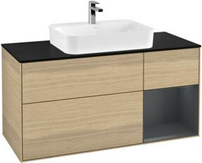 V&B Waschtischunterschrank Finion in Eiche, Breite: 120 cm, Tiefe: 50,1 cm, Höhe: 50,1 cm - Bild 1