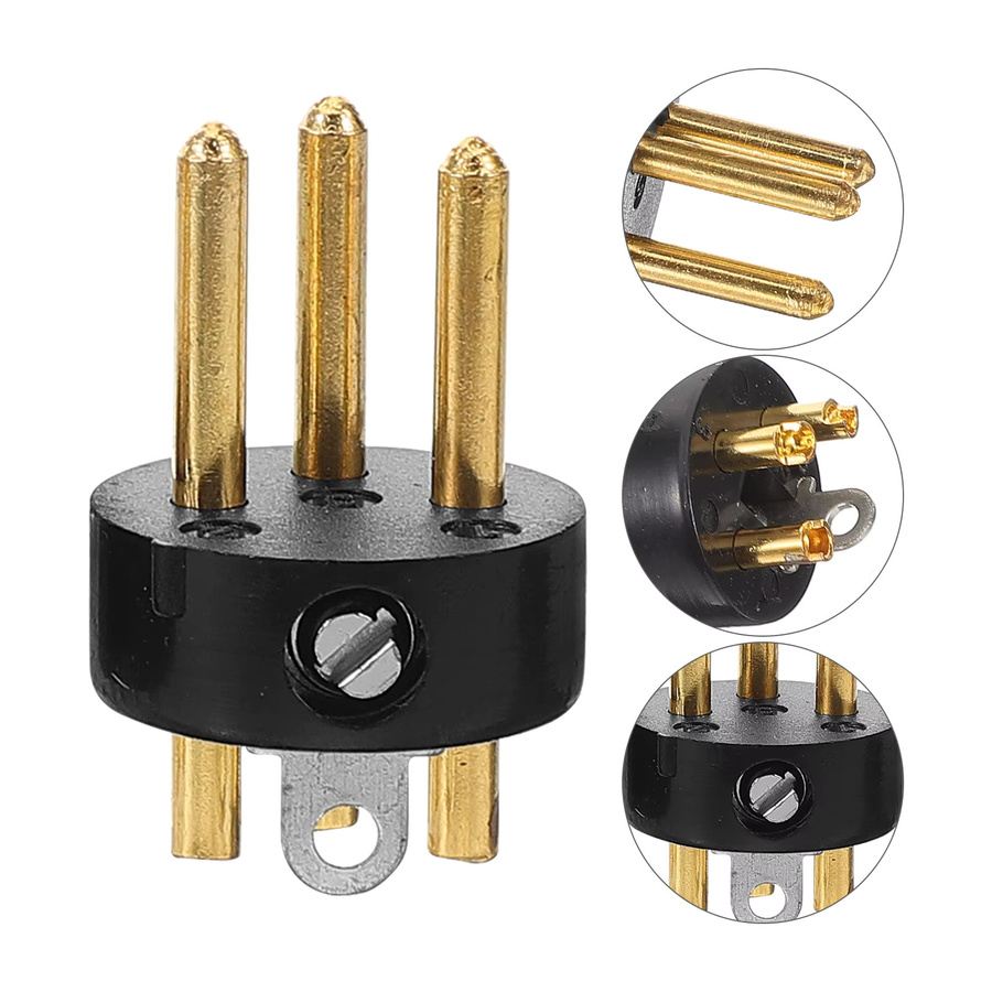 10 Stück XLR-Stecker 3-Pin Kabeladapter in Schwarz für Mikrofone und Audiogeräte - Bild 3