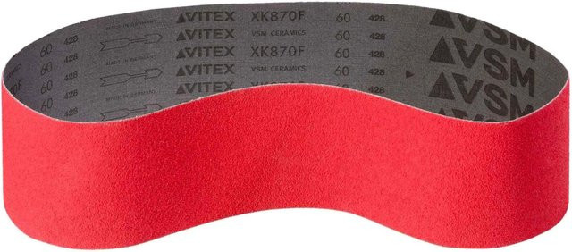 VSM Gewebe Schleifband Korn 80 Rot, 10 Stück, B: 7,5 cm, L: 200 cm - Bild 1