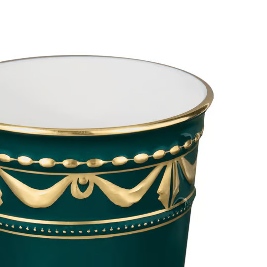 KPM Champagnerbecher in Grün und Gold - Bild 2