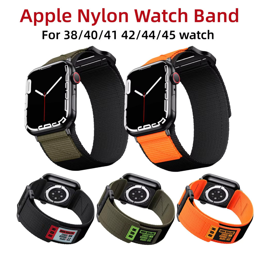 Sport Loop Armband Nylon, Schwarz, Unisex - Bild 2