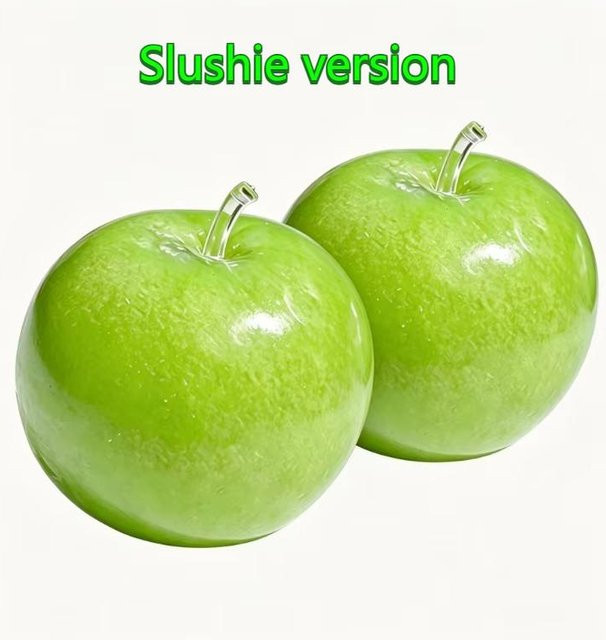 Grüner Apfel Slushie Stressball Squishy, Sensorisches Fidget Spielzeug - Bild 1