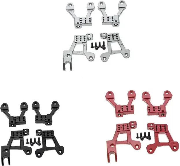 Axial Metall-Stoßdämpfer-Türme, 4-teiliges Set, Grau - Bild 1