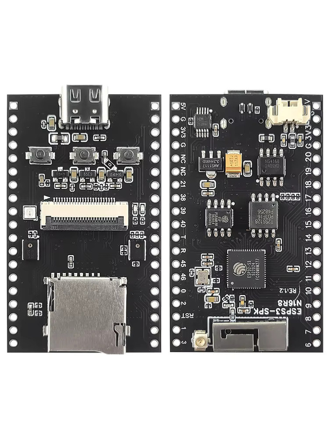 ESP32-S3 CAM Lautsprecher-Entwicklungsboard Kit mit OV2640 WLAN-Kamera, Dual-Mikrofon, TF-Steckplatz und USB Typ-C Anschluss, N16R8 in Schwarz - Bild 6