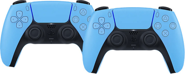 Sony PlayStation 5 DualSense Kabelloser Controller Doppelpack in Starlight Blue - Bild 1