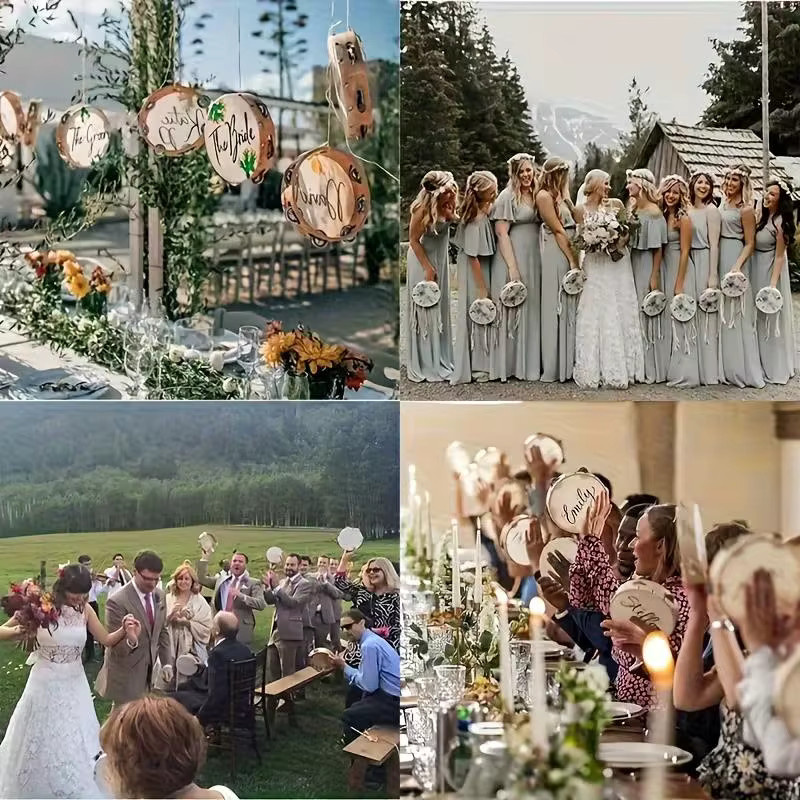 ZQNYCY Tamburin-Trommeln, Geräuschmacher, 6–24 Stück - Bild 4