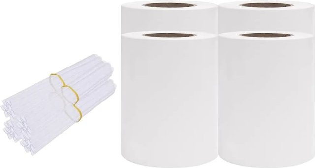 vidaXL Sichtschutzstreifen aus PVC in Weiß, 4 Stück, B: 35 cm, H: 0,19 m - Bild 1