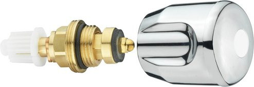 WELLWATER Ventiloberteil aus Messing in Silber, 3/8" - Bild 1