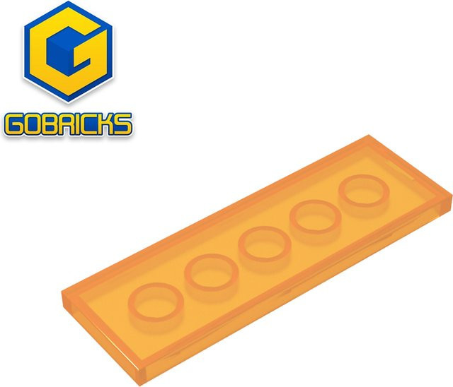 Gobricks GDS-2187 Fliese 2 x 6, Zubehör, Orange - Bild 1