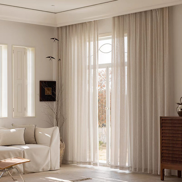Moderne halbtransparente Voile-Vorhänge in Black Ant als Sichtschutz und Lichtfilter für Wohnzimmer, Schlafzimmer oder Küche, Breite: 107 cm, Höhe: 160 cm - Bild 1