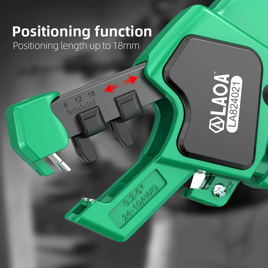 LAOA Industrial Fast Automatische Abisolierzange und Multifunktions-Crimpzange in Grün - Bild 3