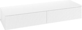 Villeroy & Boch Sideboard Antao mit Frontstruktur in Walnuss und Weiß, B/H/T: 160 x 26,8 x 50 cm - Bild 1