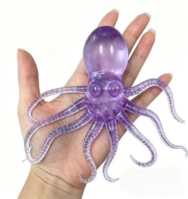A Family Of Home Textiles Quallen Oktopus Stressbälle, 4 Stile, Knetbälle, Sensorisches Fidget Spielzeug - Bild 1