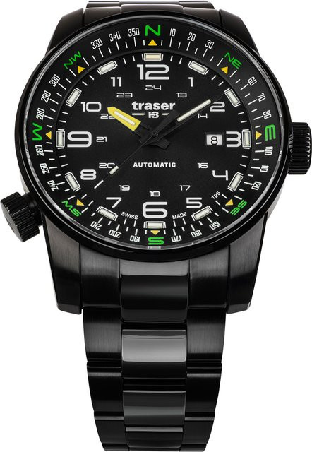 Traser Pathfinder Automatik Herrenuhr, Edelstahl, 46 mm, 10 ATM - Bild 1