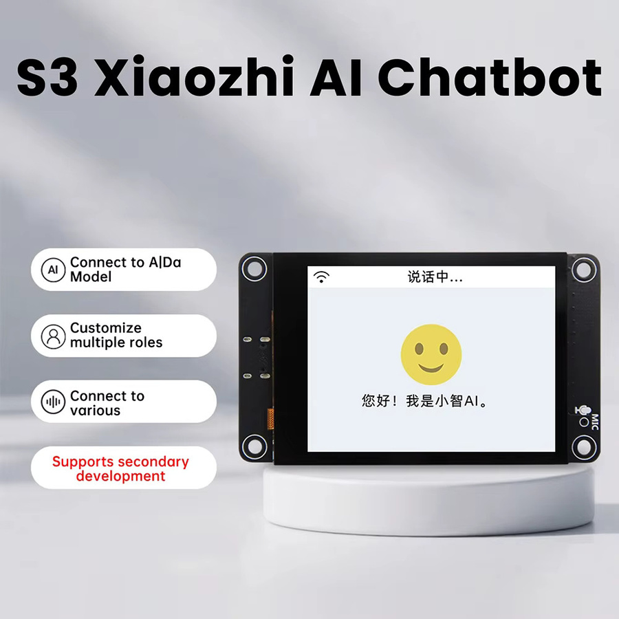 Diymore ESP32-S3 Entwicklungsboard mit 2,8 Zoll TFT-Touchscreen, Wifi und Bluetooth, USB-C, Schwarz - Bild 4