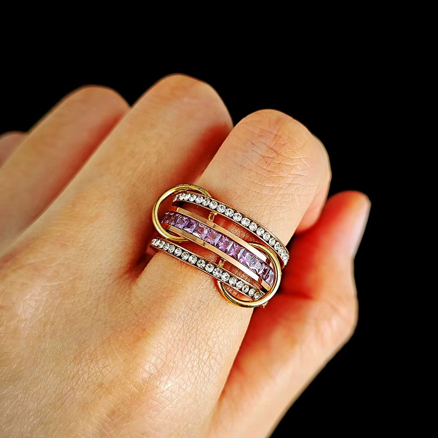 Spinelli Kilcollin Ringe Set, Edelstahl, Zirkonia, Damen, Klassisch - Bild 2