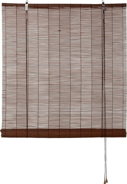 OBI Bambus-Raffrollo Teak in Braun, Breite: 120 cm, Höhe: 160 cm - Bild 1