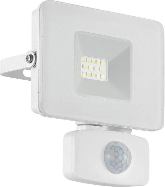 Eglo LED-Außenstrahler Faedo Weiß mit Bewegungsmelder und Dämmerungssensor aus Aluminiumguss, IP65 - Bild 1