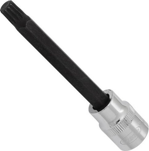 Vigour Innenvielzahn-Schraubendreher-Einsatz M8, 3/8 Zoll, Schwarz, Länge: 9,3 cm - Bild 1