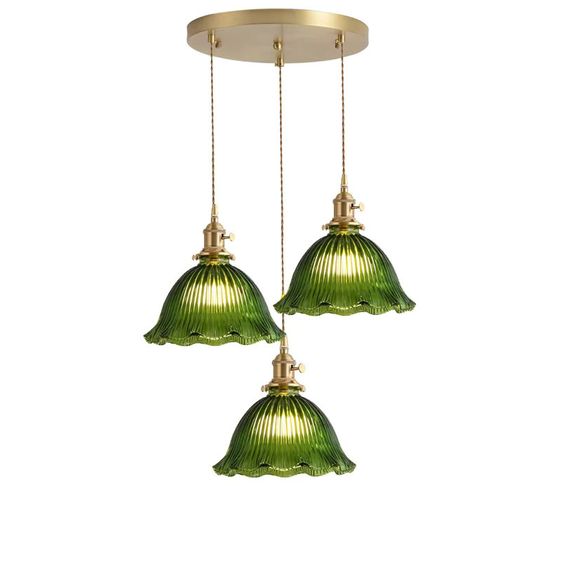 Ramalho Vintage Pendelleuchte aus Glas im antiken Nordic-Design für die Küche oder Deckenmontage - Bild 2