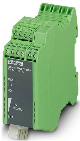 Phoenix Contact 2708575 LAN SC Duplex Medienkonverter Ethernet/LAN in Grün - Bild 1